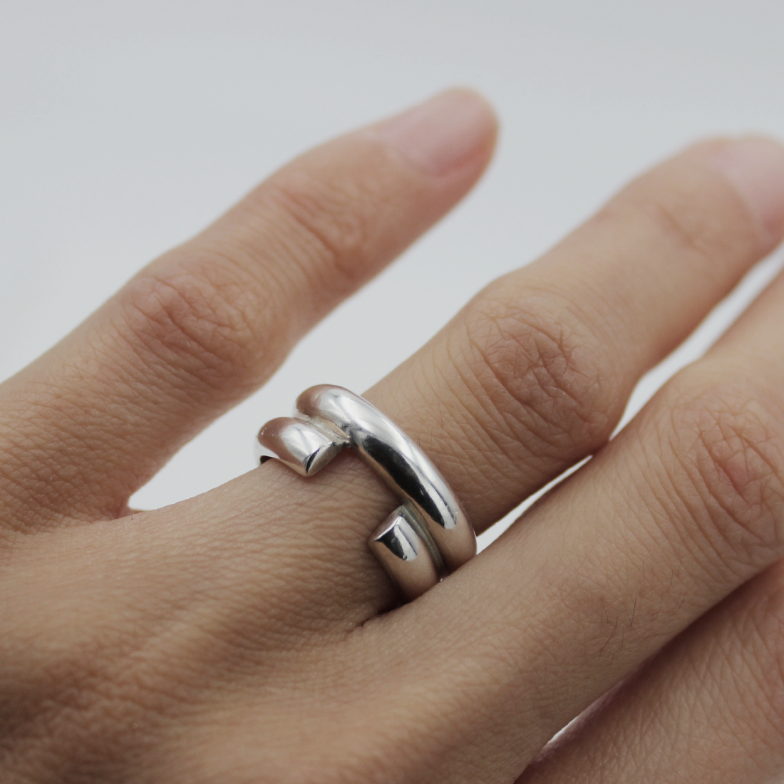 Half Open Thick Band Ring